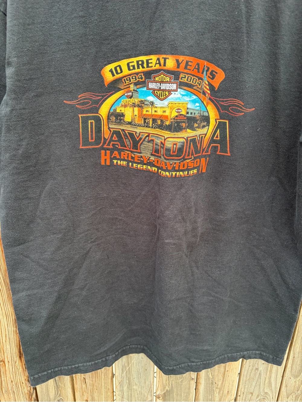 Harley-Davidson Black Daytona Graphic Short Sleeve Tee men’s Size L - Picture 7 of 14